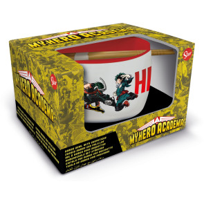 My Hero Academia Ramen-Schüssel mit Stäbchen Jump