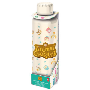 Animal Crossing Edelstahl-Trinkflasche Logo