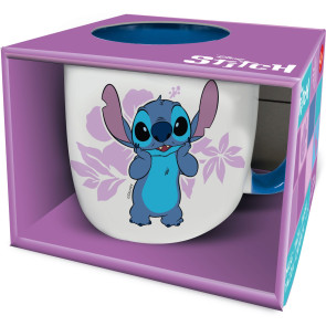 Lilo & Stitch Tasse Stitch pink Flowers 385 ml
