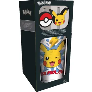 Pokémon Glas Tumbler mit Trinkhalmen Pikachu