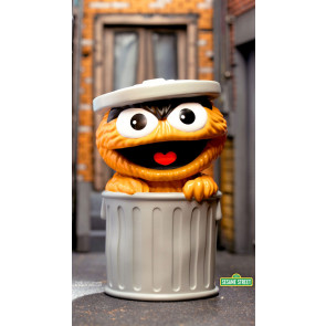 Sesamstraße FUN! FUN! Soft Vinyl Figur Oscar the Grouch (Orange) 13 cm    