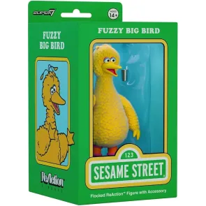 Sesamstraße ReAction Actionfigur Big Bird (Flocked)