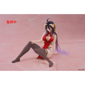 Overlord PVC Statue Desktop Cute Figure Albedo Chinese Dress Ver. Renewal 13 cm    