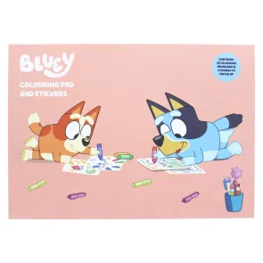 Bluey Malbuch A4 & Sticker Set