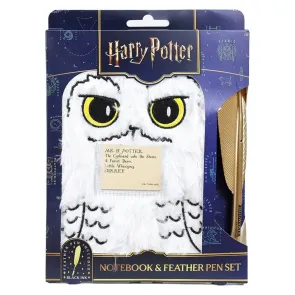 Harry Potter Plüsch Notizbuch Set mit Stift Hedwig Magical Locations