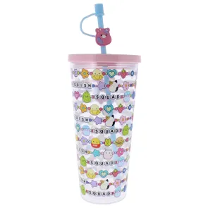 Squishmallows Becher mit Strohhalm Squish Squad 700 ml