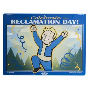 Fallout Me­tall­schild Reclamation Day