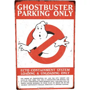 Ghostbusters Me­tall­schild Parking