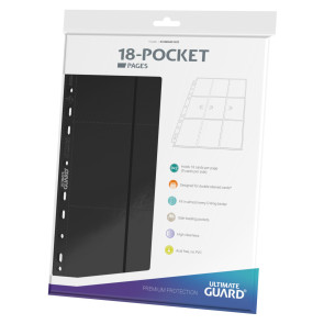 Ultimate Guard 18-Pocket Pages Side-Loading Schwarz (10)