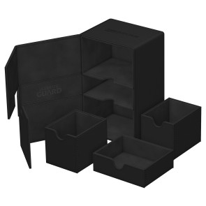 Ultimate Guard Twin Flip`n`Tray 160+ XenoSkin Monocolor Schwarz