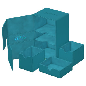 Ultimate Guard Twin Flip`n`Tray 160+ XenoSkin Monocolor Petrolblau