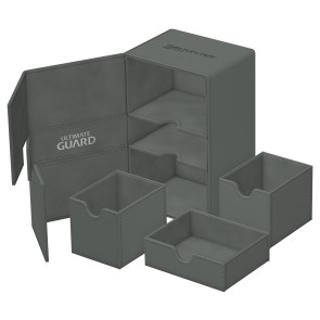 Ultimate Guard Twin Flip`n`Tray 160+ XenoSkin Monocolor Grau