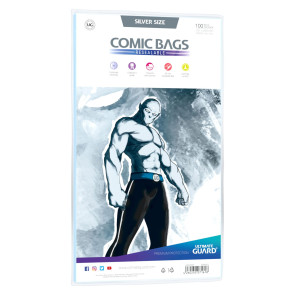 Ultimate Guard Comic Bags wiederverschließbar Silver Size (100)