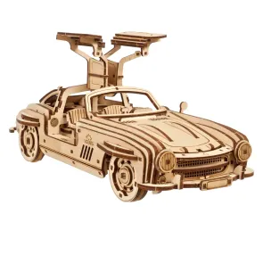 Ugears 3D-Holzpuzzle Flügeltüren-Sportcoupé