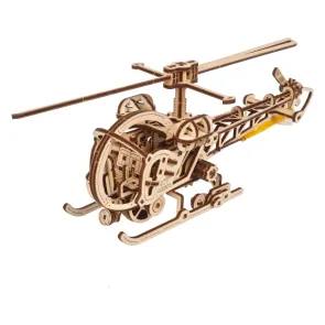 Ugears 3D-Holzpuzzle Mini-Hubschrauber