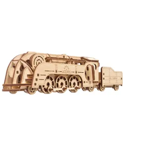 Ugears 3D-Holzpuzzle Mini-Lokomotive