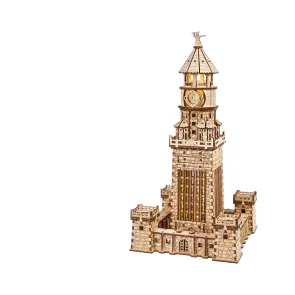 Ugears 3D-Holzpuzzle Leuchtturm von Alexandria
