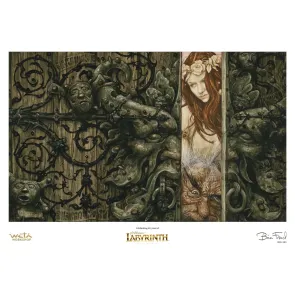 Die Reise ins Labyrinth Kunstdruck Sarah and Hoggle Navigate the Labyrinth Limitierte Auflage 30 cm