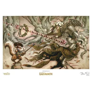 Die Reise ins Labyrinth Kunstdruck The Knight Who Never Yields Limitierte Auflage 30 cm