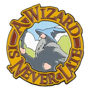 Herr der Ringe Magnet A Wizard Is Never Late (Enamel) 7 cm 