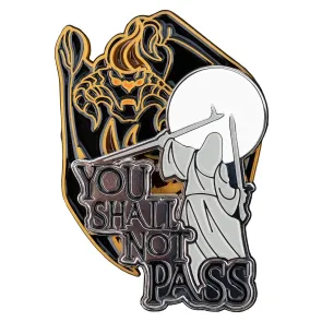 Herr der Ringe Ansteck-Pin Doppelpack You Shall Not Pass 8 cm 