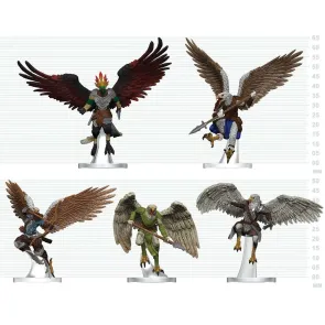 D&D Icons of the Realms Minifiguren Aarakocra-Schwarm 20 cm