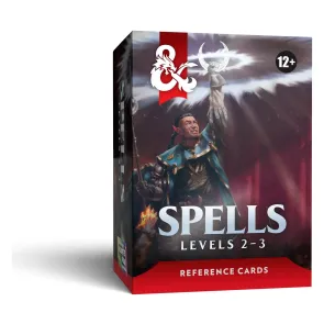 Dungeons & Dragons RPG Referenzkarten: Zaubersprüche (Stufen 2-3) *Englische Version*