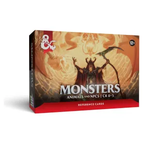 Dungeons & Dragons RPG Referenzkarten: Monster (Tiere und NSCs) *Englische Version*