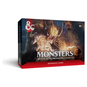 Dungeons & Dragons RPG Referenzkarten: Monster (Mystisch und Bedrohlich) *Englische Version*