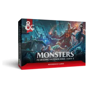 Dungeons & Dragons RPG Referenzkarten: Monster (Furchterregend und Wild) *Englische Version*