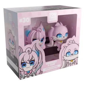 Original Vinyl Figuren Chibidoki & Chat Monitor Buddiez 7 cm