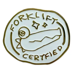Crashout Crew Ansteck-Pin Forklift Certified