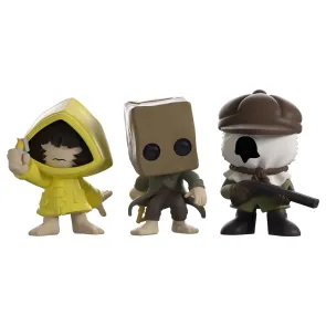 Little Nightmares II Minitooz 3er-Pack Mono, Six & Hunter 7 cm