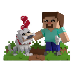 Minecraft Vinyl Figur Taming a Wolf 10 cm