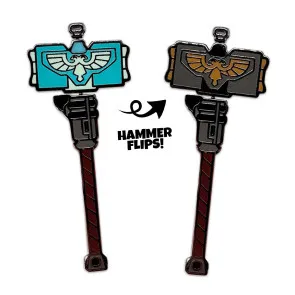 Space Marine 2 Ansteck-Pin Thunder Hammer 5 cm 