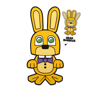 Five Nights at Freddy´s Bobble Ansteck-Pin Spring Bonnie 5 cm           