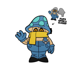 Five Nights at Freddy´s Reveal Ansteck-Pin Mimic Mycellium Man 5 cm          