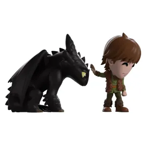 Drachenzähmen leicht gemacht Vinyl Figur Meeting Toothless 11 cm     
