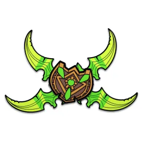 World Of Warcraft Ansteck-Pin Illidian Stormrage's Warglaives 5 cm           