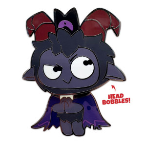 Cult of The Lamb Ansteck-Pin Goat Bobble Head 5 cm                     