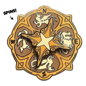 Quincy's Tavern Ansteck-Pin Compass 5 cm