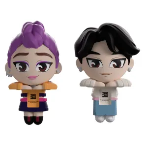 KPop Demon Hunters Vinyl Figuren Jinu & Rumi Monitor Buddiez 6 cm
