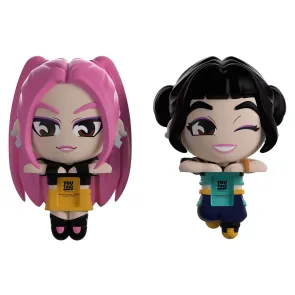 KPop Demon Hunters Vinyl Figuren Mira & Zoey Monitor Buddiez 6 cm