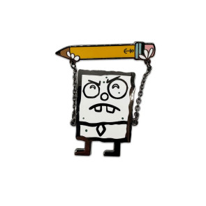 SpongeBob Schwammkopf Ansteck-Pin KritzelBob 5 cm