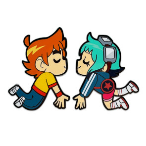 Scott Pilgrim Ansteck-Pin Scott & Ramona Kissing 5 cm                   