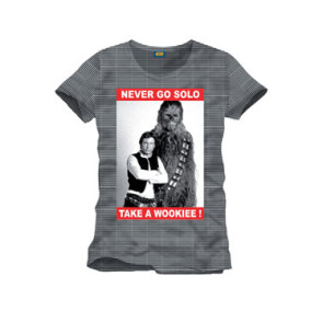 Star Wars T-Shirt Never Go Solo Größe XL