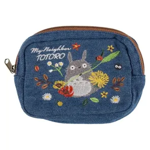 Mein Nachbar Totoro Denim Beutel Totoro & flower wreath