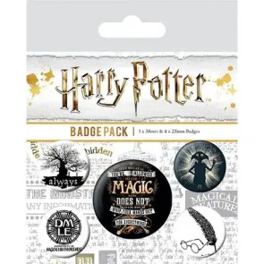 Harry Potter Ansteck-Buttons 5er-Pack Symbole 