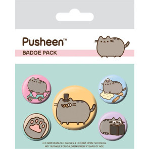 Pusheen Ansteck-Buttons 5er-Pack Fancy 
