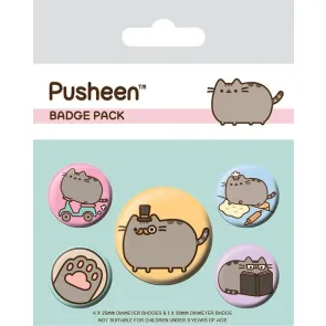 Pusheen Ansteck-Buttons 5er-Pack Fancy 